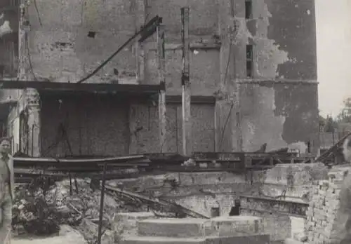 Original Foto Berlin Kreuzberg, Belle-Alliance-Straße (heute Mehringdamm), um 1946
