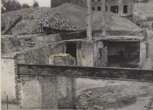 Original Foto Berlin Kreuzberg, Baustelle Belle-Alliance-Straße (heute Mehringdamm), um 1946