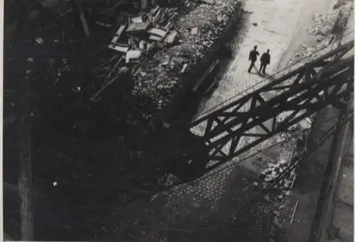 Original Foto Berlin Kreuzberg, U-Bahnhof Gleisdreieck, um 1946