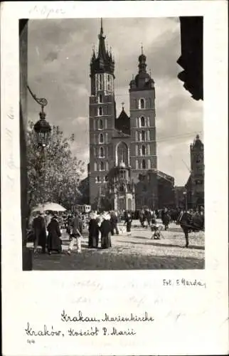 Ak Kraków Krakau Polen, Marienkirche