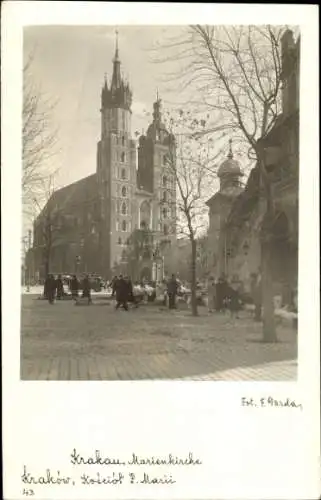 Ak Kraków Krakau Polen, Marienkirche