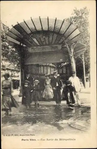 Ak Paris, Eingang zur Metro