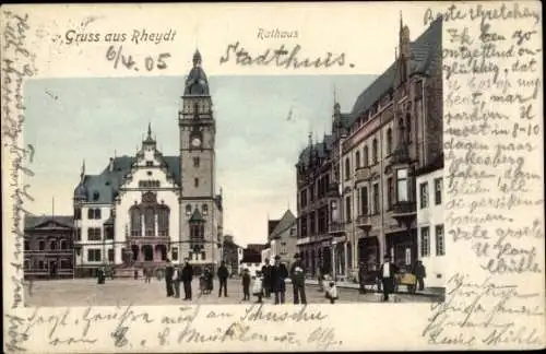 Ak Rheydt Mönchengladbach am Niederrhein, Rathaus