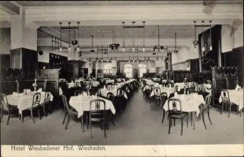 Ak Wiesbaden in Hessen, Hotel Wiesbadener Hof, Restaurant