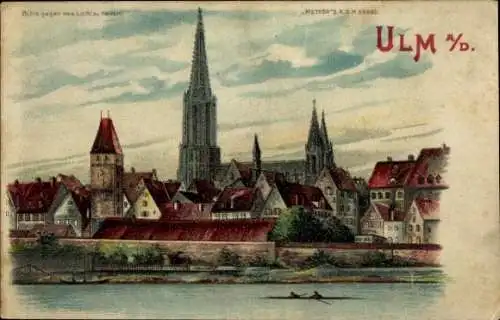 Haltgegendaslicht Litho Ulm an der Donau Baden Württemberg, Münster, Meteor 16506