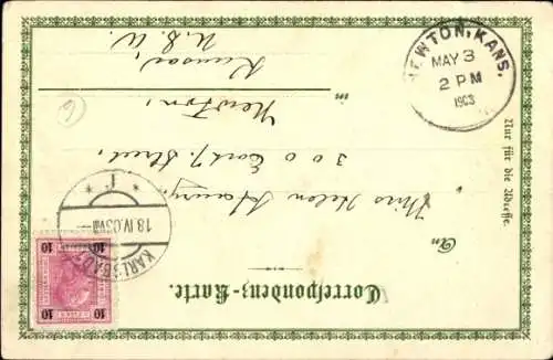 Litho Karlovy Vary Karlsbad Stadt, Mühlbrunnkolonnade, Hirschensprung