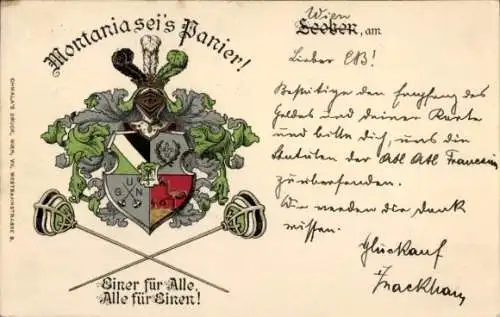 Studentika Ak Leoben, Montania, Wappen, KSCV