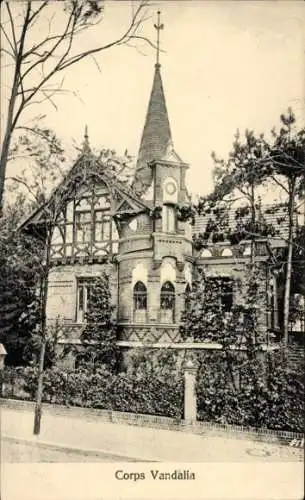 Studentika Ak Berlin Charlottenburg, Corps Vandalia, Corpshaus, Schinkelstraße 8, KSCV