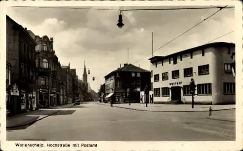 Ak Wattenscheid Bochum Ruhrgebiet, Hochstraße, Post