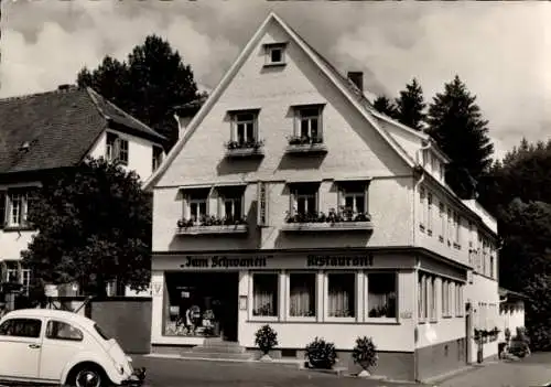 Ak Reichelsheim im Odenwald, Restaurant Zum Schwanen, VW Käfer