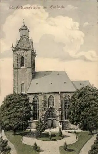 Ak Korbach in Hessen, St. Kilianskirche