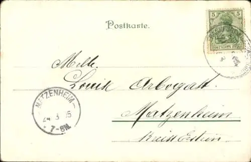 Ak Mädchen, Portrait, Vogel