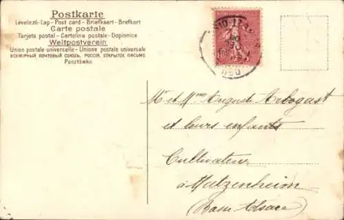 Präge Ak Glückwunsch, Hufeisen, Brieftaube