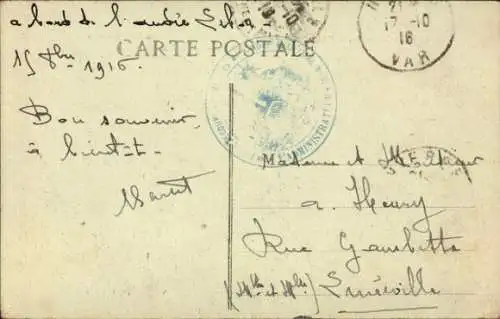 Ak Dampfer Andree Lebon, Messageries Maritimes, Flugzeuge