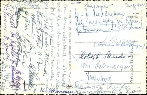 Ak Holzminden an der Weser, Teich