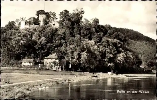 Ak Polle an der Weser, Polte an der Weser