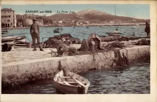 Ak Sanary sur Mer Var, La Petite Jetée