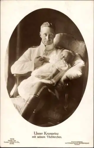 Ak Kronprinz Wilhelm von Preußen mit Prinzessin Alexandrine, Liersch 7519
