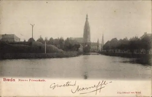 Ak Breda Nordbrabant Niederlande, Nieuwe Prinsenkade