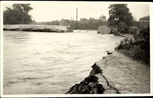 Ak Zwickau in Sachsen, Überschwemmung 1954