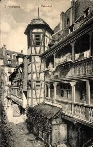 Ak Strasbourg Straßburg Elsass Bas Rhin, Rabenhof