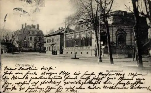 Ak Strasbourg Straßburg Elsass Bas Rhin, Baeckehiesel