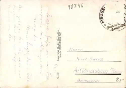 Ak Meuselbach in Thüringen, Gesamtansicht