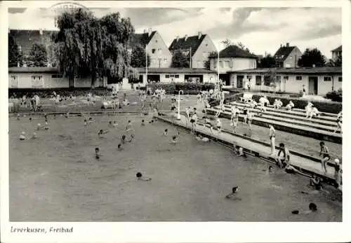 Ak Leverkusen im Rheinland, Freibad