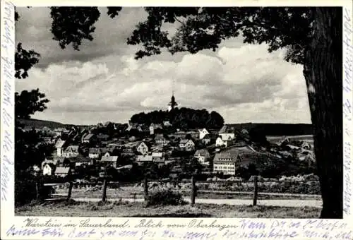 Ak Warstein im Sauerland, Gesamtansicht, Blick vom Oberhagen