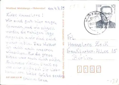 Ak Weitisberga Heberndorf Wurzbach in Thüringen, Waldbad