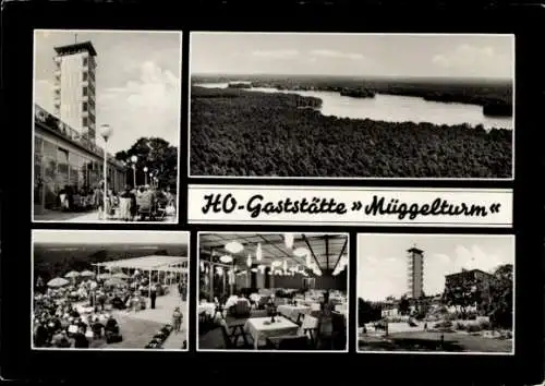Ak Berlin Köpenick, HO Gaststätte Müggelturm, Panorama