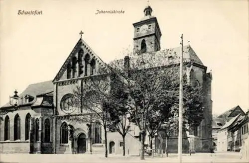 Ak Schweinfurt in Unterfranken Bayern, Johanniskirche