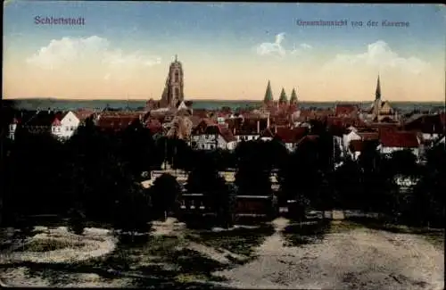 Ak Sélestat Schlettstadt Elsass Bas Rhin, Gesamtansicht, Kaserne