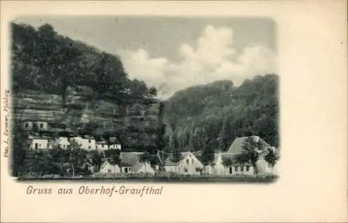 Ak Oberhof Graufthal Eschbourg Eschburg Elsass Bas Rhin, Gesamtansicht