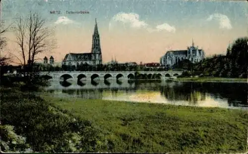 Ak Metz Moselle, Totenbrücke