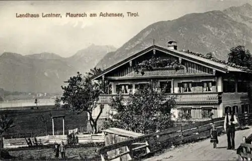 Ak Maurach Eben am Achensee Tirol, Landhaus Lentner