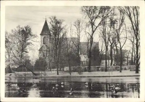 Ak Berlin Neukölln Britz, Dorfkirche
