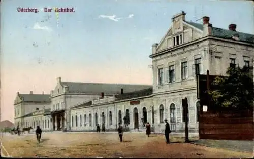 Ak Bohumín Oderberg Reg. Mährisch Schlesien, Ansicht vom Bahnhof