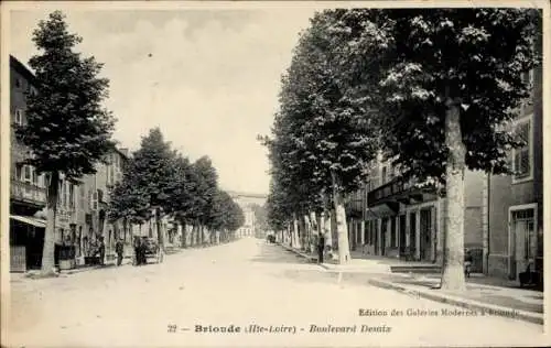 Ak Brioude Haute Loire, Boulevard Desaix