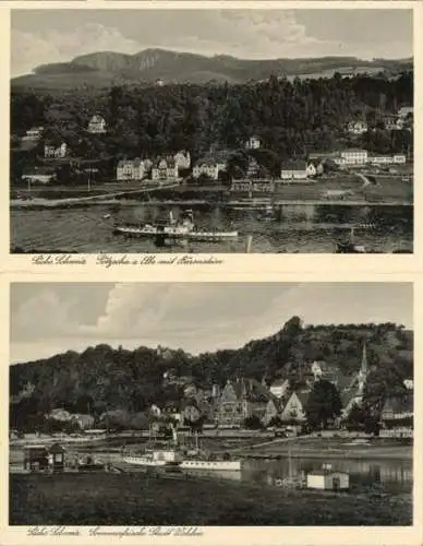 10 alte Ansichtskarten Sächsische Schweiz, diverse Ansichten