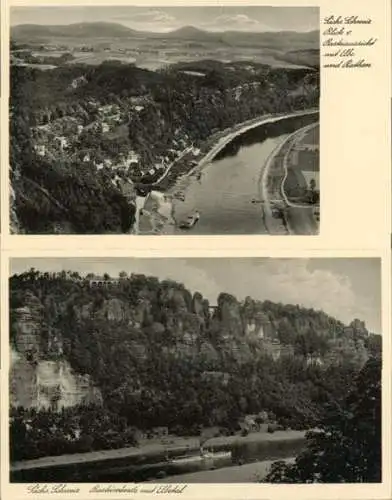 10 alte Ansichtskarten Sächsische Schweiz, diverse Ansichten