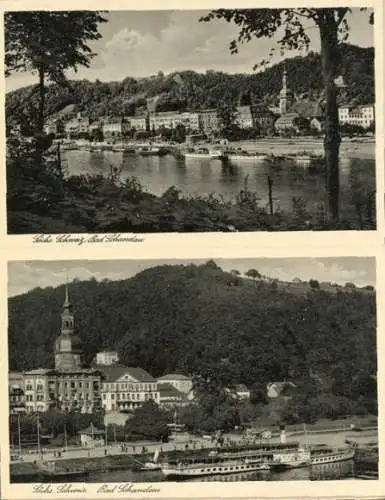 10 alte Ansichtskarten Sächsische Schweiz, diverse Ansichten