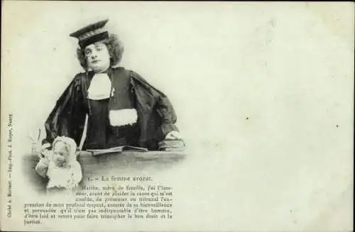 Set von 15 Ak Femme Avocat