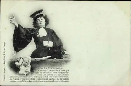 Set von 15 Ak Femme Avocat