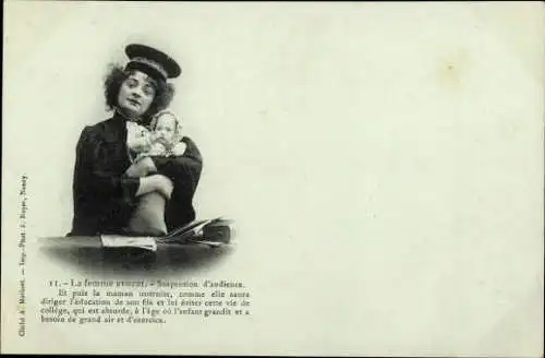 Set von 15 Ak Femme Avocat