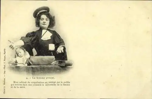 Set von 15 Ak Femme Avocat