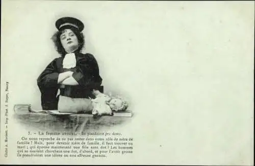 Set von 15 Ak Femme Avocat