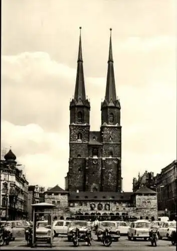 Set von 8 Ak im Umschlag, Halle Saale, 2 davon Halle-Neustadt