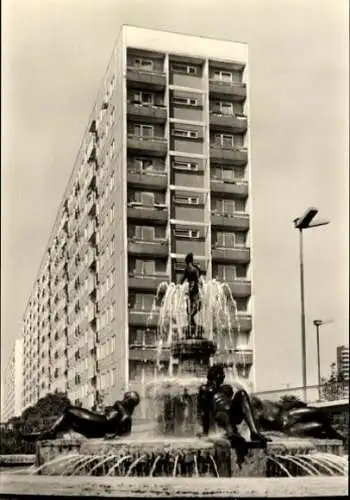 Set von 8 Ak im Umschlag, Halle Saale, 2 davon Halle-Neustadt