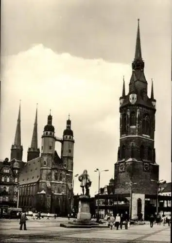 Set von 8 Ak im Umschlag, Halle Saale, 2 davon Halle-Neustadt